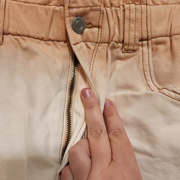 Vervet Sienna Super High Rise Paperbag Denim Shorts Size Medium - Picture 4 of 12